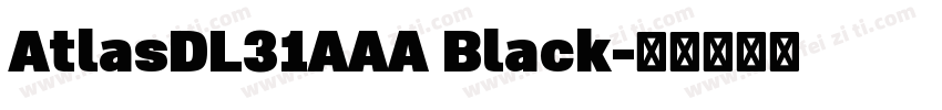 AtlasDL31AAA Black字体转换